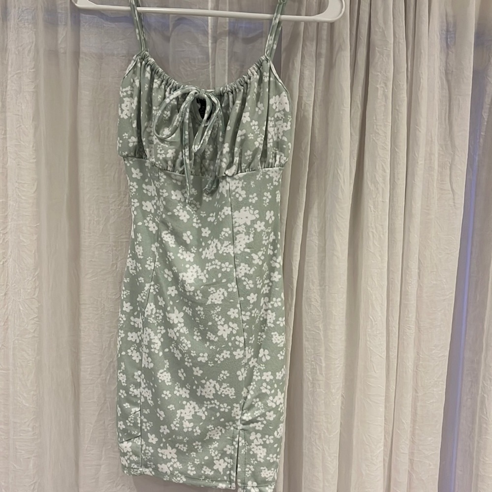 Streetwear society safe green bodycon dress